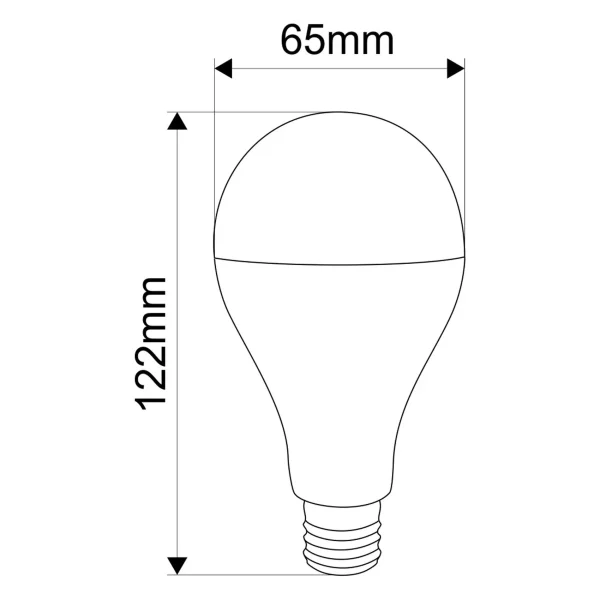 لامپ پرنور ال ای دی حبابی 18 وات افراتاب