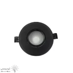 قاب هالوژن سقفی توکار تخت متحرک دایره ای پارس لایت