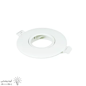 قاب هالوژن سقفی توکار تخت متحرک دایره ای پارس لایت-2