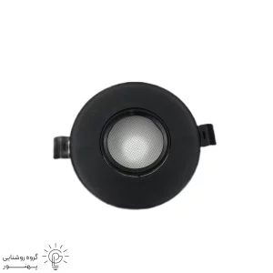 قاب هالوژن سقفی توکار تخت متحرک دایره ای پارس لایت