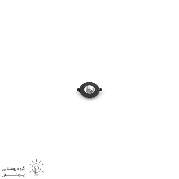 قاب هالوژن سقفی توکار تخت متحرک دایره ای پارس لایت-5