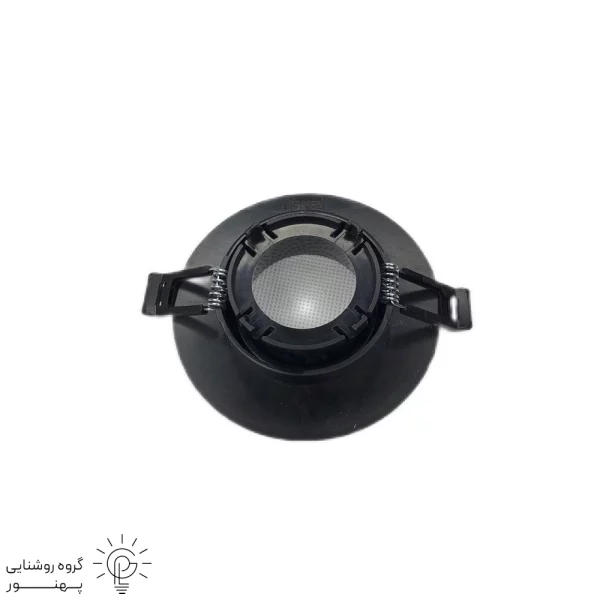قاب هالوژن سقفی توکار عمیق متحرک دایره ای پارس لایت-3