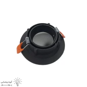 قاب هالوژن سقفی توکار گرد وسط متحرک-2