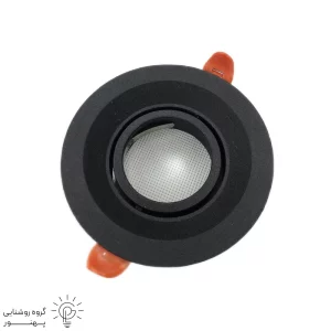 قاب هالوژن سقفی توکار گرد وسط متحرک