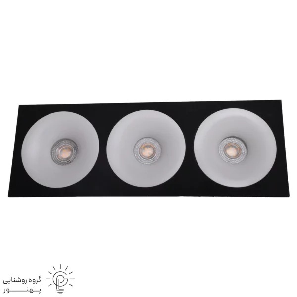 قاب هالوژن سه شعله ABS-4