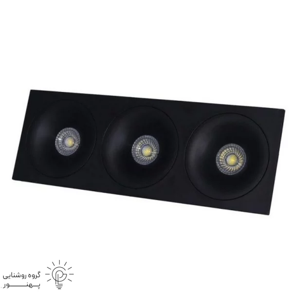 قاب هالوژن سه شعله ABS-6