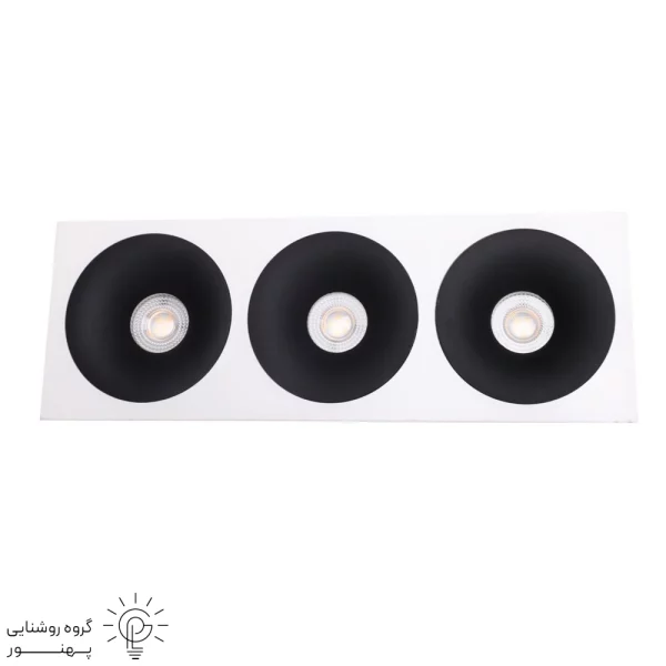 قاب هالوژن سه شعله ABS-8