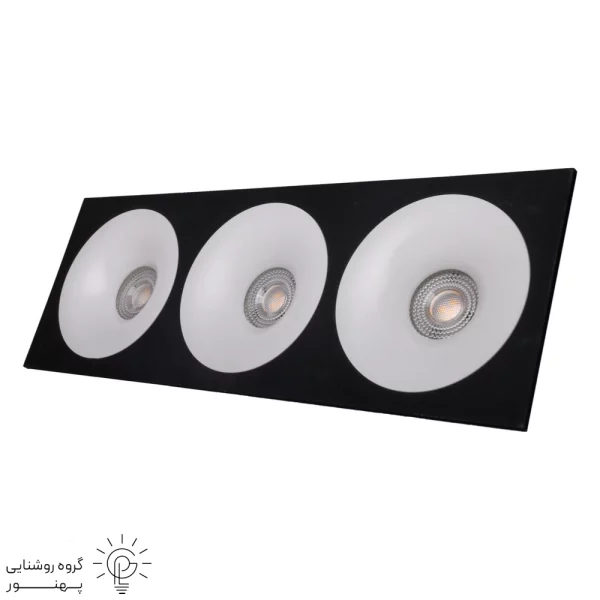 قاب هالوژن سه شعله ABS