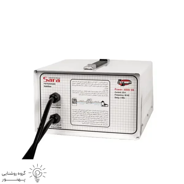 استابیلایزر تمام اتوماتیک ۶۰۰۰ ولت آمپر (قابل نصب در کنار کنتور برق) کد36-2
