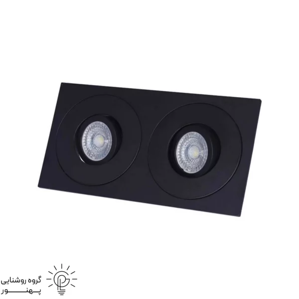 فرم هالوژن مستطيل دوشعله ABS