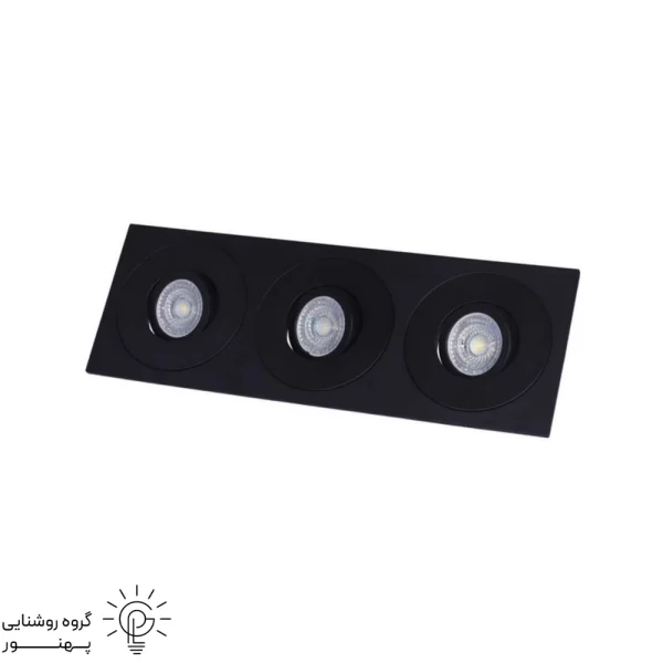 فرم هالوژن مستطيل سه شعله ABS