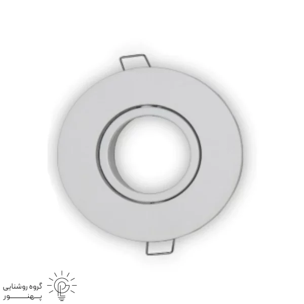 فرم هالوژن گرد تك شعله تخت الومينيوم-2