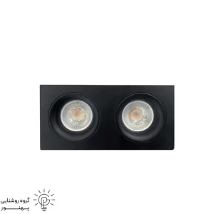 قاب هالوژن مستطيل آلومينيوم کد6631