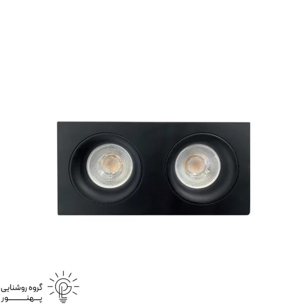 قاب هالوژن مستطيل آلومينيوم کد6631