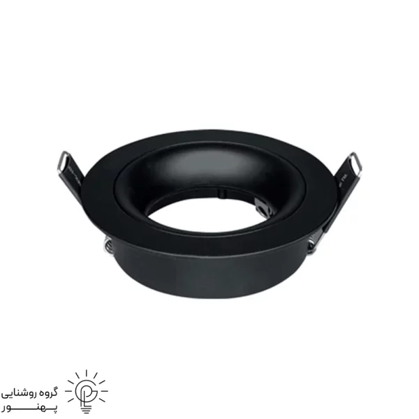 قاب هالوژن گرد الومينيوم کد6636