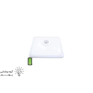 چراغ سقفى سنسوردار مربع با مدار اضطراري شيله مدل SC986E کد4404-2