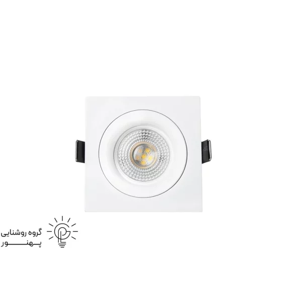 قاب هالوژن مربع آلومینیوم کد6642-1