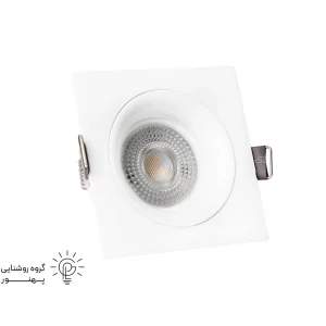 قاب هالوژن مربع آلومینیوم کد6642-2