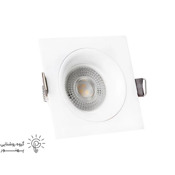 قاب هالوژن مربع آلومینیوم کد6642-2