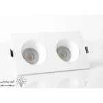قاب هالوژن مستطیل abs کد6641-2
