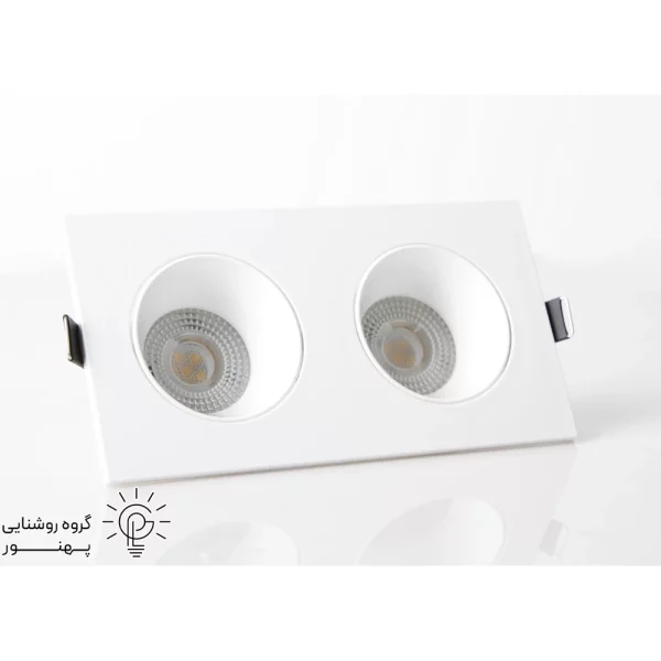 قاب هالوژن مستطیل abs کد6641-2