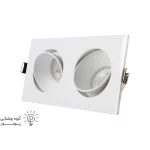 قاب هالوژن مستطیل abs کد6641-3
