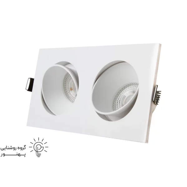 قاب هالوژن مستطیل abs کد6641-3