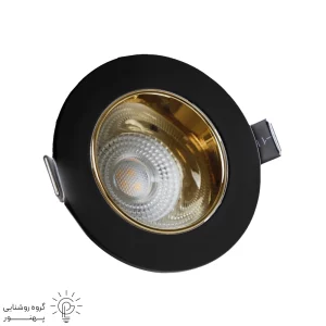 قاب هالوژن گرد مشکی - 2