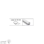چراغ لاينر نور خطی كنجی روكار کد PLG131-38