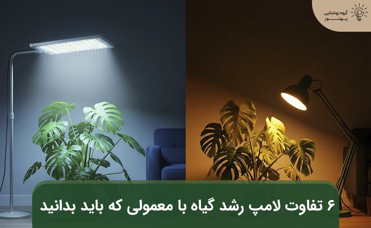 تفاوت لامپ رشد گیاه با لامپ معمولی