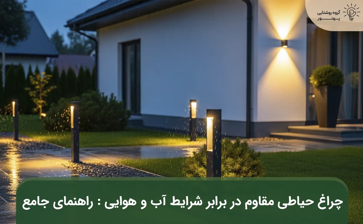چراغ حیاطی مقاوم در برابر شرایط آب و هوایی