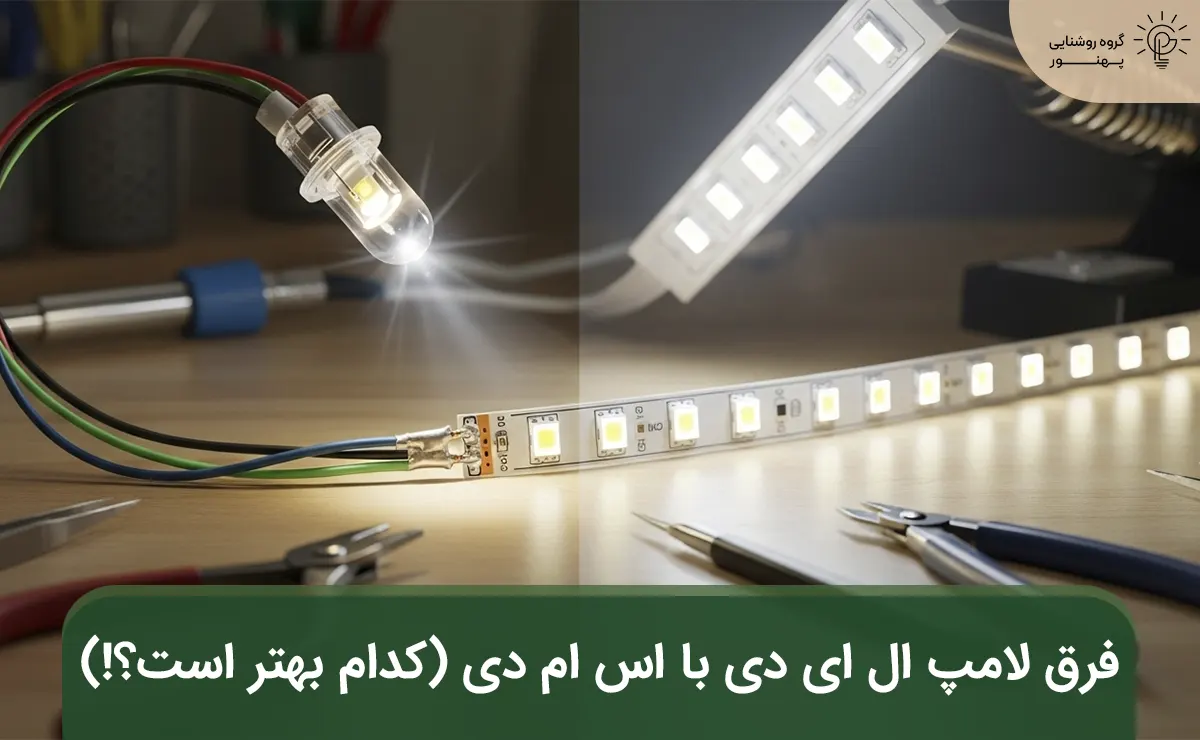 فرق لامپ ال ای دی با اس ام دی